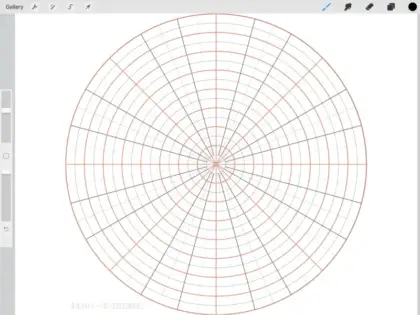 Procreate grid 2024