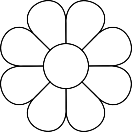 Learn To Draw Flowers With Shapes - Lesson #2 - JSPCREATE