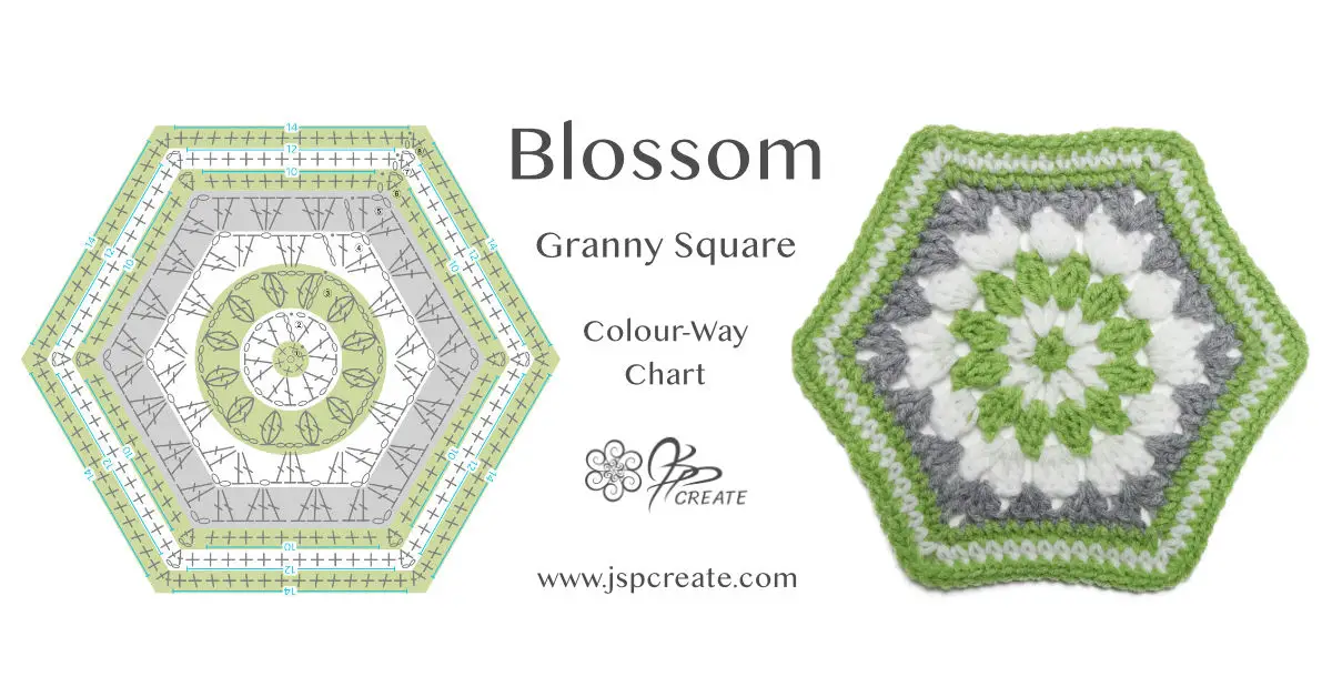 Crochet The Easy Blossom Granny Square - JSPCREATE