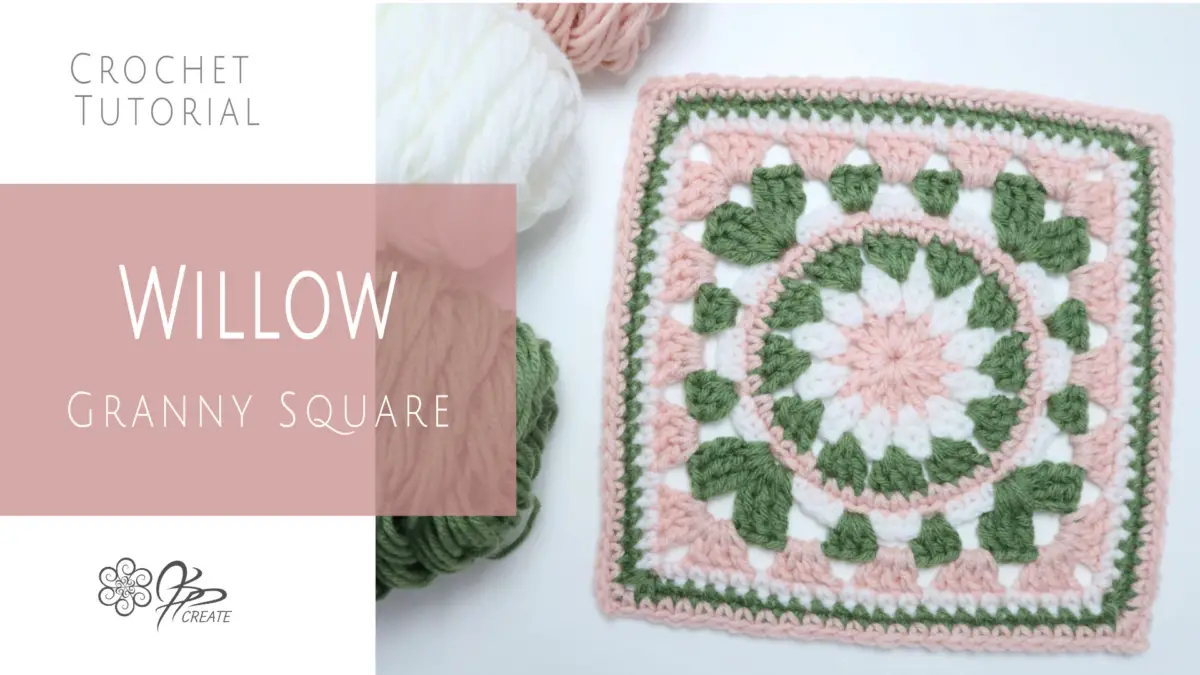 How to Crochet The Willow Granny Square Free Pattern - JSPCREATE