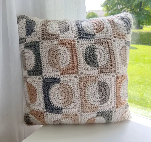 Free Crochet Round Pillow Pattern • Banana Moon Studio